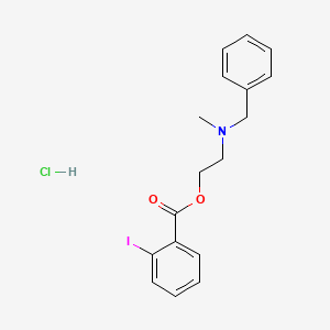 molecular formula C17H19ClINO2 B3967211 2-[Benzyl(methyl)amino]ethyl 2-iodobenzoate;hydrochloride 