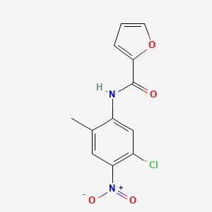 molecular formula C12H9ClN2O4 B3967248 N-(5-chloro-2-methyl-4-nitrophenyl)furan-2-carboxamide 
