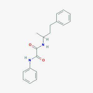 molecular formula C18H20N2O2 B3967252 N-phenyl-N'-(4-phenylbutan-2-yl)ethanediamide 