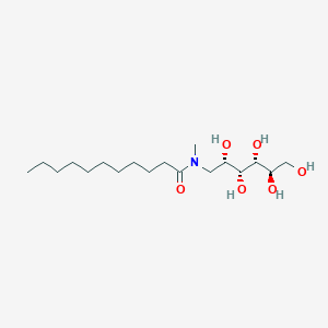 molecular formula C18H37NO6 B039673 N-methyl-N-[(2S,3R,4R,5R)-2,3,4,5,6-pentahydroxyhexyl]undecanamide CAS No. 119772-49-5