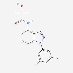 molecular formula C19H25N3O2 B3967302 N-[1-(3,5-dimethylphenyl)-4,5,6,7-tetrahydroindazol-4-yl]-2-hydroxy-2-methylpropanamide 