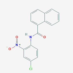 molecular formula C17H11ClN2O3 B3967561 N-(4-chloro-2-nitrophenyl)naphthalene-1-carboxamide 