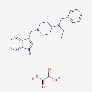 molecular formula C25H31N3O4 B3967575 N-benzyl-N-ethyl-1-(1H-indol-3-ylmethyl)-4-piperidinamine oxalate 