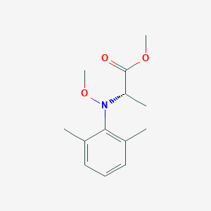 molecular formula C13H19NO3 B039676 Alanine, N-(2,6-dimethylphenyl)-N-methoxy-, methyl ester CAS No. 123298-28-2