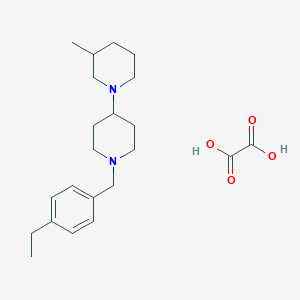 molecular formula C22H34N2O4 B3967604 1'-(4-ethylbenzyl)-3-methyl-1,4'-bipiperidine oxalate 