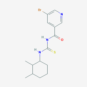 molecular formula C15H20BrN3OS B3967722 5-bromo-N-{[(2,3-dimethylcyclohexyl)amino]carbonothioyl}nicotinamide 