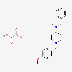 molecular formula C23H30N2O5 B3967874 N-benzyl-1-(4-methoxybenzyl)-N-methyl-4-piperidinamine oxalate 