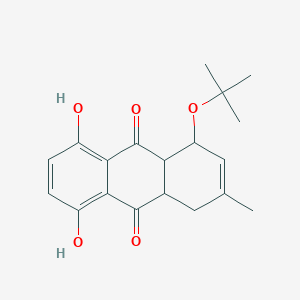1-Tert-butoxy-5,8-dihydroxy-3-methyl-1,4,4a,9a-tetrahydro-9,10-anthracenedione
