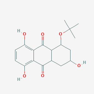 1-Tert-butoxy-3,5,8-trihydroxy-1,2,3,4,4a,9a-hexahydro-9,10-anthracenedione