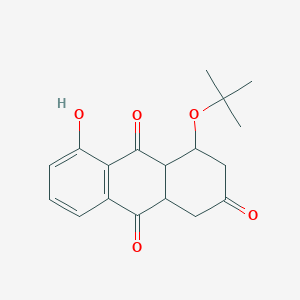 5-hydroxy-4-[(2-methylpropan-2-yl)oxy]-3,4,4a,9a-tetrahydro-1H-anthracene-2,9,10-trione