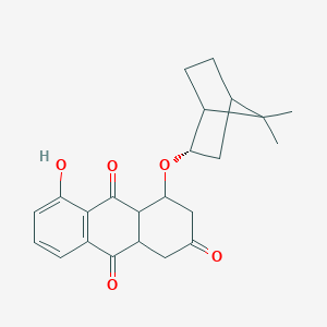 4-[(7,7-dimethylbicyclo[2.2.1]hept-2-yl)oxy]-5-hydroxy-3,4,4a,9a-tetrahydro-2,9,10(1H)-anthracenetrione