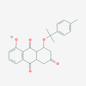 5-hydroxy-4-[1-methyl-1-(4-methylphenyl)ethoxy]-3,4,4a,9a-tetrahydro-2,9,10(1H)-anthracenetrione
