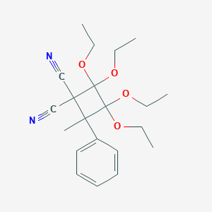 2,2,3,3-Tetraethoxy-4-methyl-4-phenyl-1,1-cyclobutanedicarbonitrile