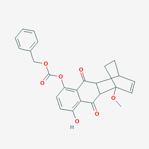 Benzyl (8-hydroxy-12-methoxy-3,10-dioxo-5-tetracyclo[10.2.2.02,11.04,9]hexadeca-4,6,8,13-tetraenyl) carbonate