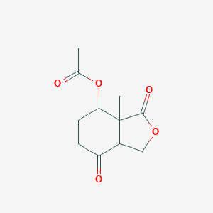 3a-Methyl-3,7-dioxooctahydro-2-benzofuran-4-yl acetate