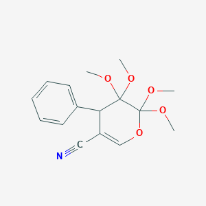 2,2,3,3-tetramethoxy-4-phenyl-3,4-dihydro-2H-pyran-5-carbonitrile