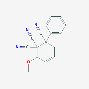 6-Methoxy-2-phenyl-4-cyclohexene-1,1,2-tricarbonitrile