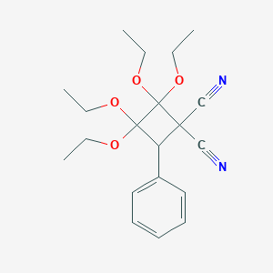 2,2,3,3-Tetraethoxy-4-phenyl-1,1-cyclobutanedicarbonitrile