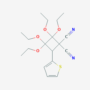 2,2,3,3-Tetraethoxy-4-(2-thienyl)-1,1-cyclobutanedicarbonitrile
