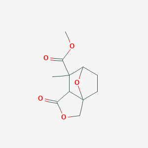 Methyl 6-methyl-4-oxo-3,10-dioxatricyclo[5.2.1.0~1,5~]decane-6-carboxylate