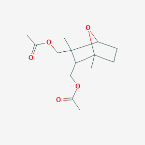 {3-[(Acetyloxy)methyl]-1,3-dimethyl-7-oxabicyclo[2.2.1]hept-2-yl}methyl acetate