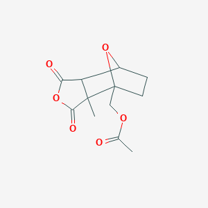 (2-Methyl-3,5-dioxo-4,10-dioxatricyclo[5.2.1.02,6]decan-1-yl)methyl acetate