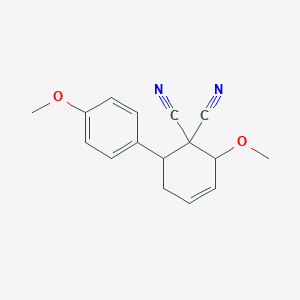 2-Methoxy-6-(4-methoxyphenyl)-3-cyclohexene-1,1-dicarbonitrile