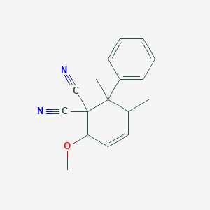 2-Methoxy-5,6-dimethyl-6-phenyl-3-cyclohexene-1,1-dicarbonitrile