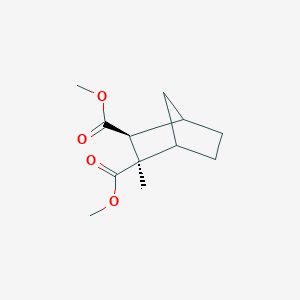 molecular formula C12H18O4 B396898 Dimethyl 2-methylbicyclo[2.2.1]heptane-2,3-dicarboxylate 