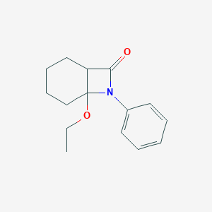 molecular formula C15H19NO2 B396902 6-Ethoxy-7-phenyl-7-azabicyclo[4.2.0]octan-8-one 