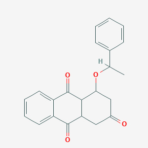 4-(1-phenylethoxy)-3,4,4a,9a-tetrahydro-2,9,10(1H)-anthracenetrione