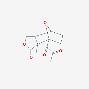 molecular formula C12H14O5 B396907 1-(2-Methyl-3-oxo-4,10-dioxatricyclo[5.2.1.0~2,6~]dec-1-yl)propane-1,2-dione 