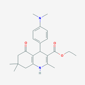 Ethyl 4-[4-(dimethylamino)phenyl]-2,7,7-trimethyl-5-oxo-1,4,5,6,7,8-hexahydroquinoline-3-carboxylate