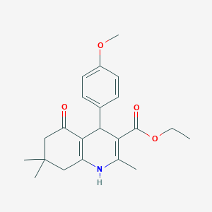 Ethyl 4-(4-methoxyphenyl)-2,7,7-trimethyl-5-oxo-1,4,5,6,7,8-hexahydroquinoline-3-carboxylate