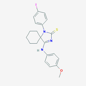1-(4-Iodophenyl)-4-[(4-methoxyphenyl)imino]-1,3-diazaspiro[4.5]decane-2-thione