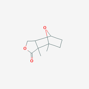 molecular formula C10H14O3 B396924 1,2-Dimethyl-4,10-dioxatricyclo[5.2.1.0~2,6~]decan-3-one 