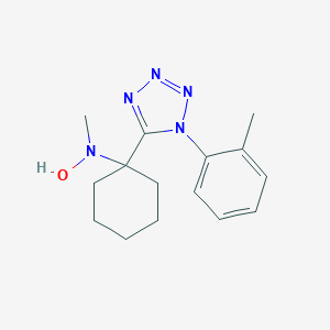 molecular formula C15H21N5O B396925 N-METHYL-N-{1-[1-(2-METHYLPHENYL)-1H-1,2,3,4-TETRAZOL-5-YL]CYCLOHEXYL}HYDROXYLAMINE 