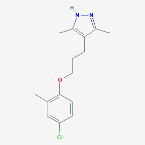 molecular formula C15H19ClN2O B396951 4-[3-(4-chloro-2-methylphenoxy)propyl]-3,5-dimethyl-1H-pyrazole 