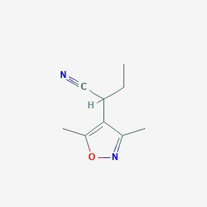 2-(3,5-Dimethyl-1,2-oxazol-4-yl)butanenitrile
