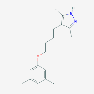 molecular formula C17H24N2O B396961 4-[4-(3,5-dimethylphenoxy)butyl]-3,5-dimethyl-1H-pyrazole 