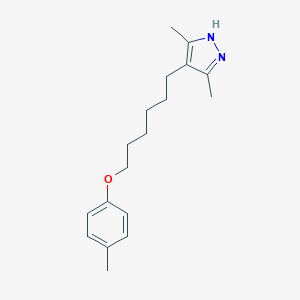 6-(3,5-dimethyl-1H-pyrazol-4-yl)hexyl 4-methylphenyl ether