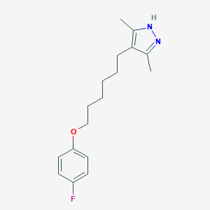 4-[6-(4-fluorophenoxy)hexyl]-3,5-dimethyl-1H-pyrazole