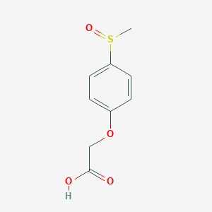 molecular formula C9H10O4S B397043 [4-(Methylsulfinyl)phenoxy]acetic acid CAS No. 19102-20-6