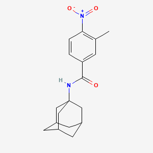 molecular formula C18H22N2O3 B3970847 N-(adamantan-1-yl)-3-methyl-4-nitrobenzamide 