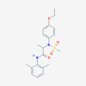 molecular formula C20H26N2O4S B3970863 N-(2,6-dimethylphenyl)-N~2~-(4-ethoxyphenyl)-N~2~-(methylsulfonyl)alaninamide 