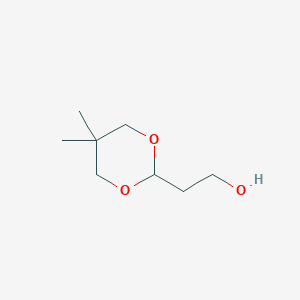molecular formula C8H16O3 B039715 5,5-Dimethyl-1,3-dioxane-2-ethanol CAS No. 116141-68-5