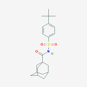 molecular formula C21H29NO3S B397150 N-(4-TERT-BUTYLBENZENESULFONYL)ADAMANTANE-1-CARBOXAMIDE 