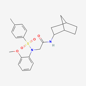 molecular formula C23H28N2O4S B3971829 N-bicyclo[2.2.1]hept-2-yl-N~2~-(2-methoxyphenyl)-N~2~-[(4-methylphenyl)sulfonyl]glycinamide 
