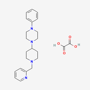 molecular formula C23H30N4O4 B3971872 Oxalic acid;1-phenyl-4-[1-(pyridin-2-ylmethyl)piperidin-4-yl]piperazine 