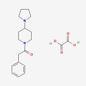 molecular formula C19H26N2O5 B3971915 Oxalic acid;2-phenyl-1-(4-pyrrolidin-1-ylpiperidin-1-yl)ethanone 